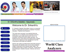 Tablet Screenshot of drsrikanthsdiabetes.com